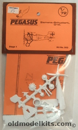 Pegasus 1/72 Siemens-Schuckert D-III -  (D.III) Bagged, 003 plastic model kit